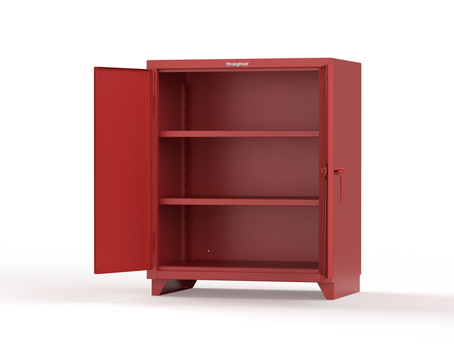 Extra Heavy Duty 14 GA Counter-Height Cabinet with 2 Shelves - 36 In. W x 24 In. D x 42 In. H - 33.6-242-L-3001