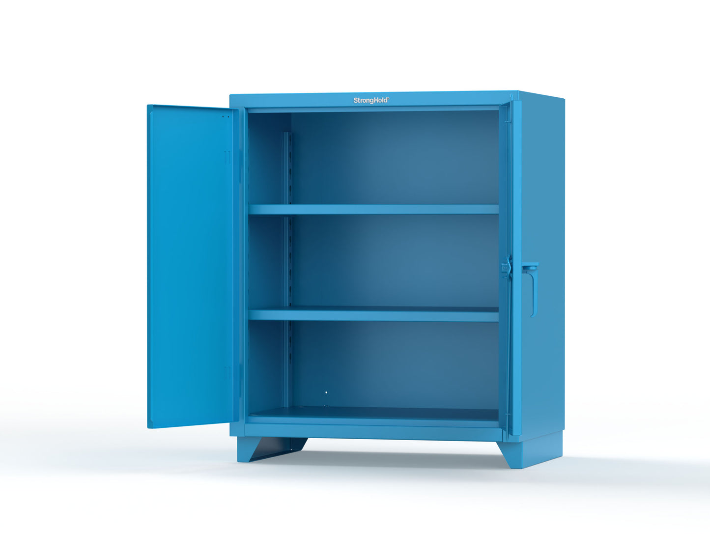 Extra Heavy Duty 14 GA Counter-Height Cabinet with 2 Shelves - 36 In. W x 24 In. D x 42 In. H - 33.6-242-L-5012