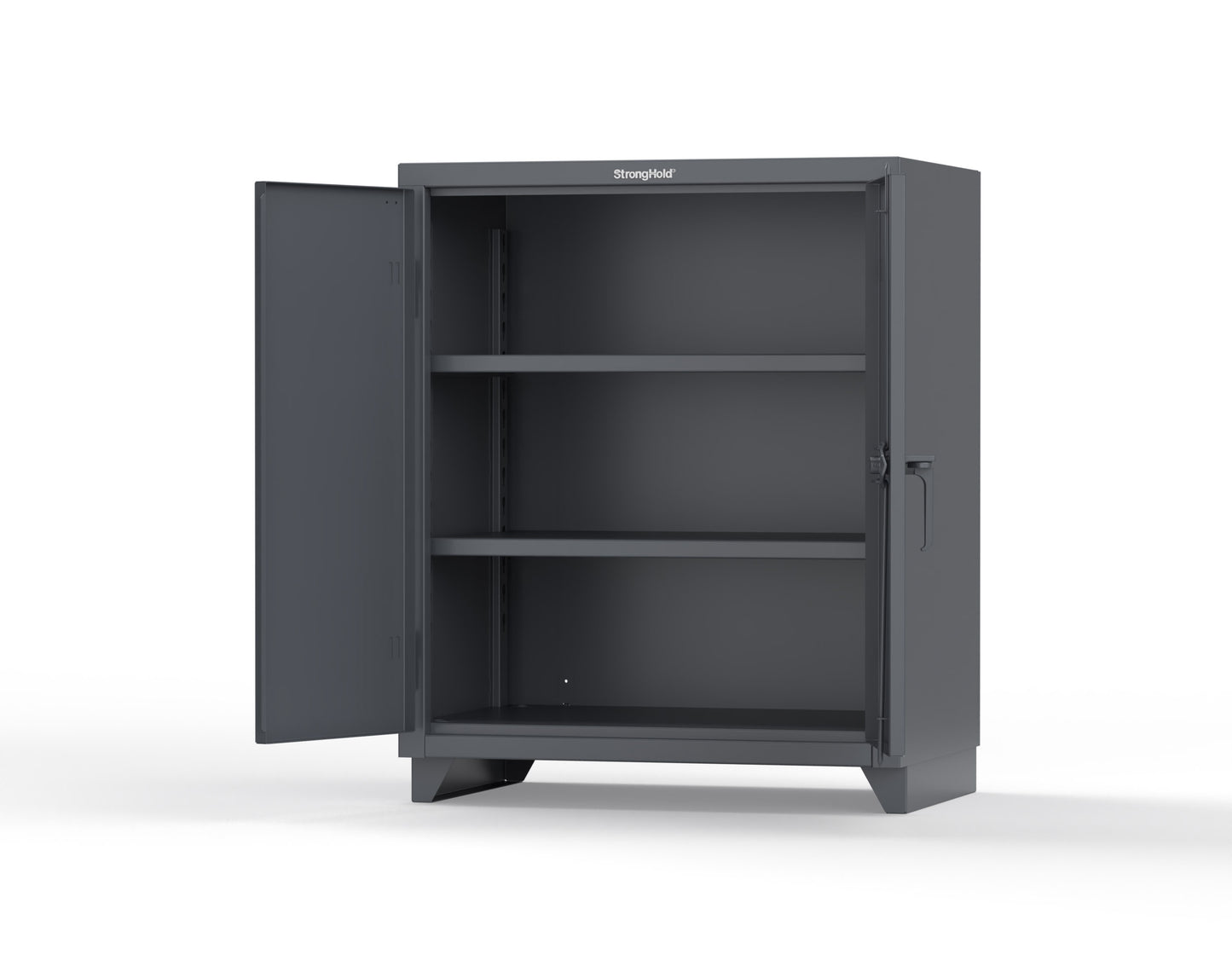Extra Heavy Duty 14 GA Counter-Height Cabinet with 2 Shelves - 36 In. W x 24 In. D x 42 In. H - 33.6-242-L-7024
