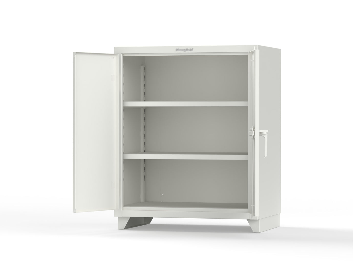 Extra Heavy Duty 14 GA Counter-Height Cabinet with 2 Shelves - 36 In. W x 24 In. D x 42 In. H - 33.6-242-L-9003