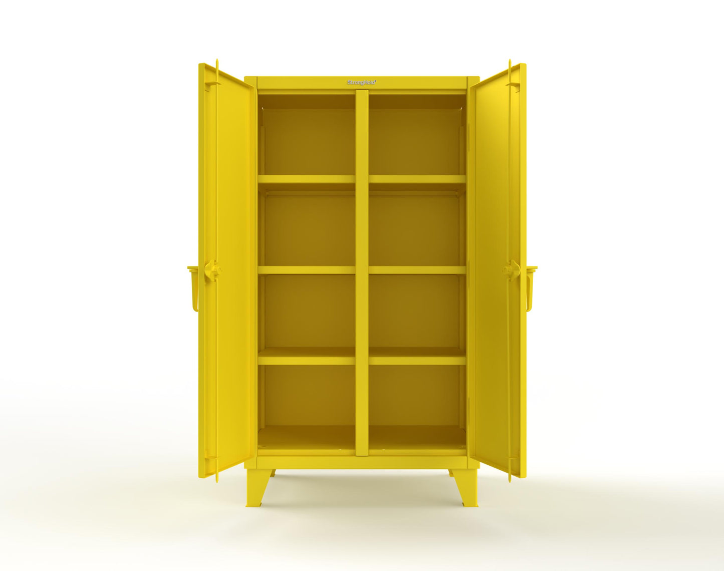 Extreme Duty 12 GA Double Shift Cabinet with 6 Shelves - 36 In. W x 24 In. D x 66 In. H - 35-DS-246-1021