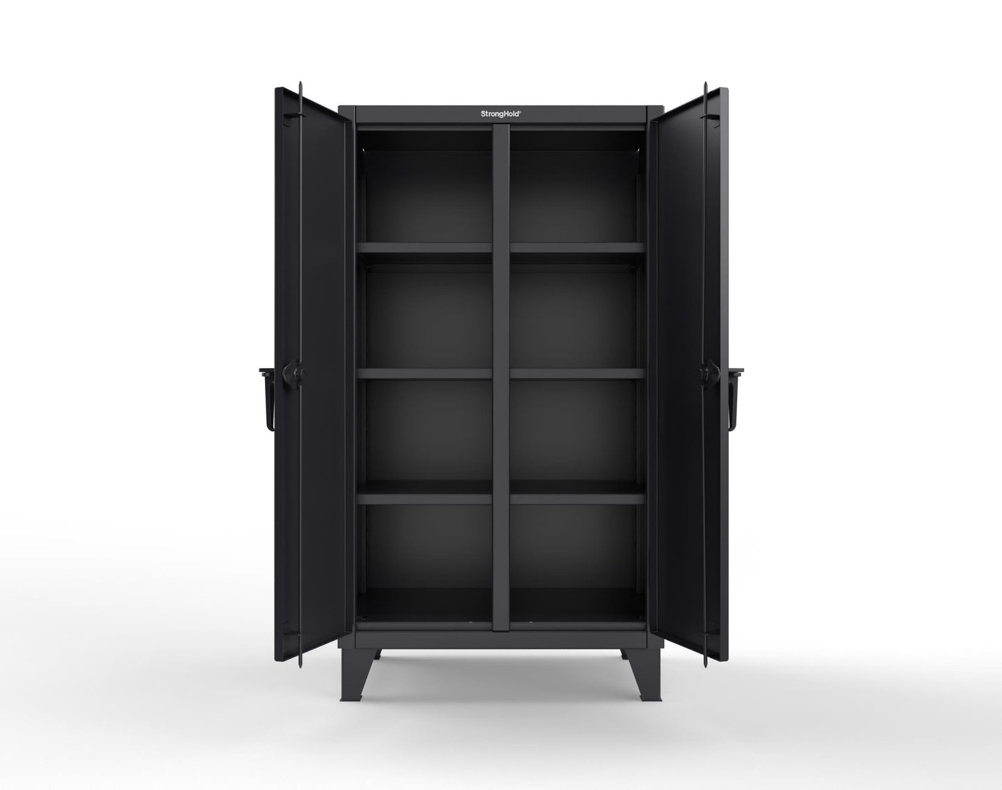Extreme Duty 12 GA Double Shift Cabinet with 6 Shelves - 36 In. W x 24 In. D x 66 In. H - 35-DS-246-9005
