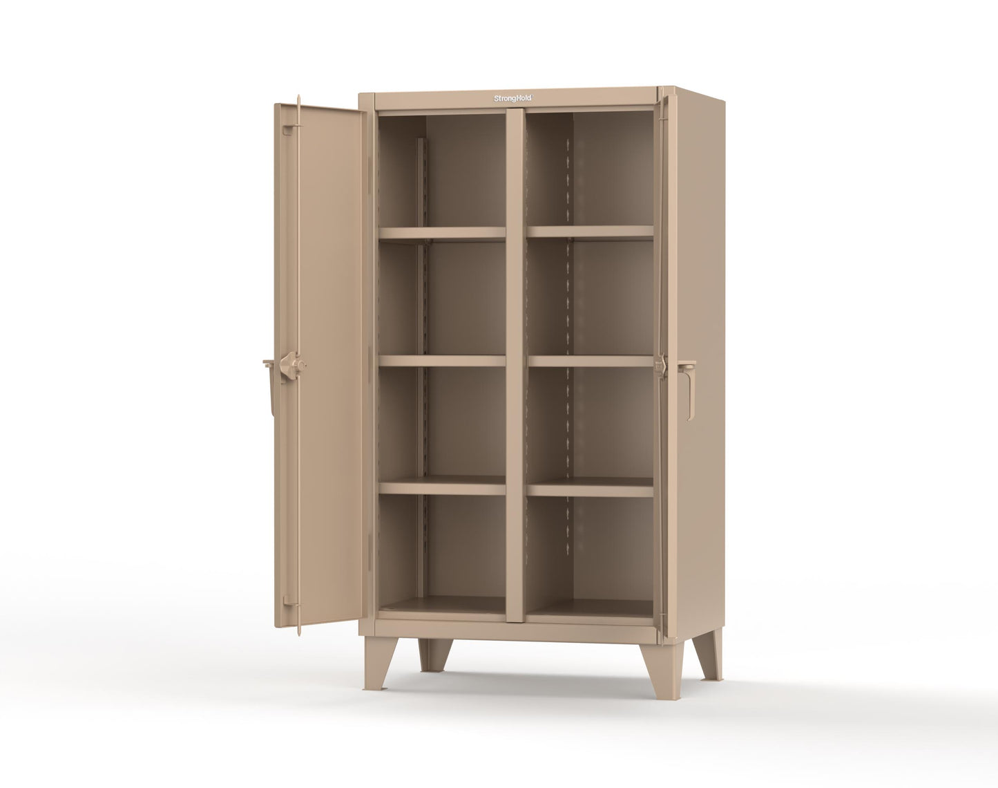 Extreme Duty 12 GA Double Shift Cabinet with 6 Shelves - 36 In. W x 24 In. D x 66 In. H - 35-DS-246-1019