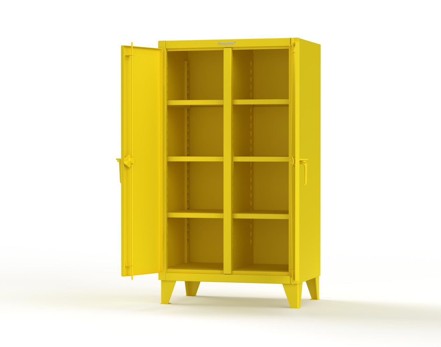 Extreme Duty 12 GA Double Shift Cabinet with 6 Shelves - 36 In. W x 24 In. D x 66 In. H - 35-DS-246-1021