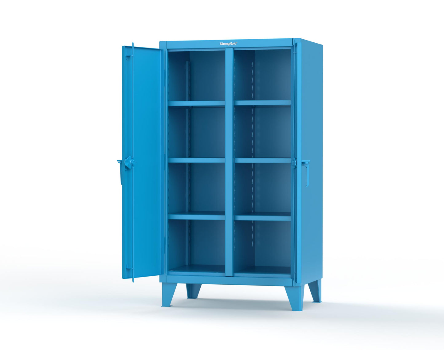 Extreme Duty 12 GA Double Shift Cabinet with 6 Shelves - 36 In. W x 24 In. D x 66 In. H - 35-DS-246-5012