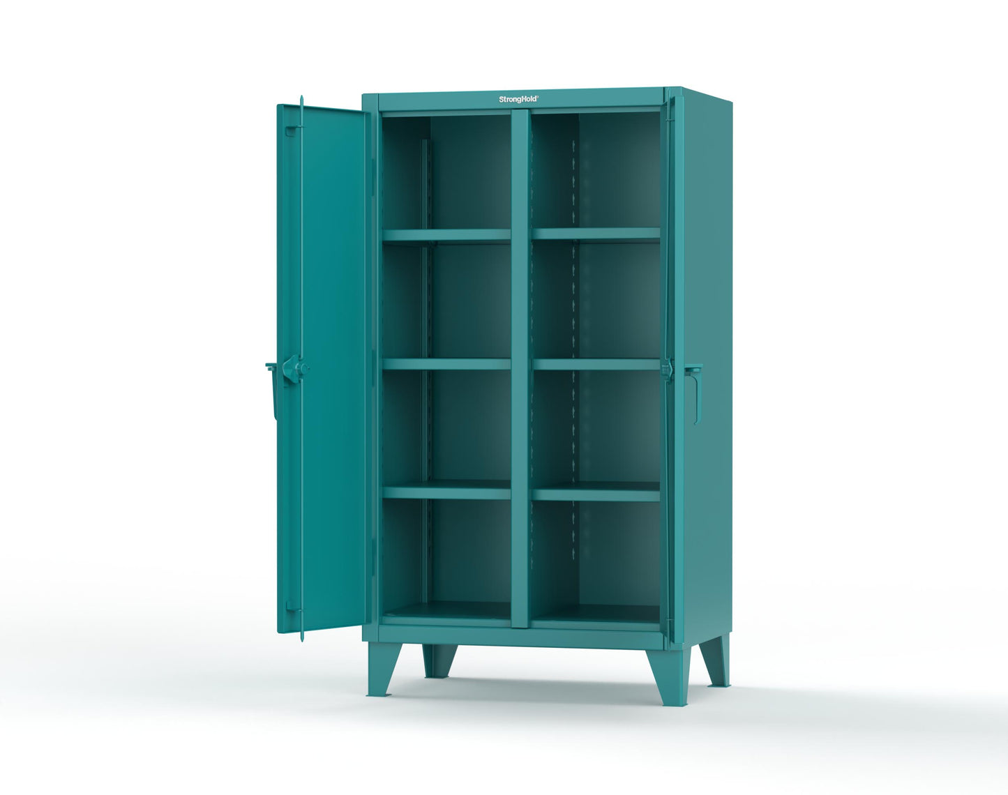 Extreme Duty 12 GA Double Shift Cabinet with 6 Shelves - 36 In. W x 24 In. D x 66 In. H - 35-DS-246-5021