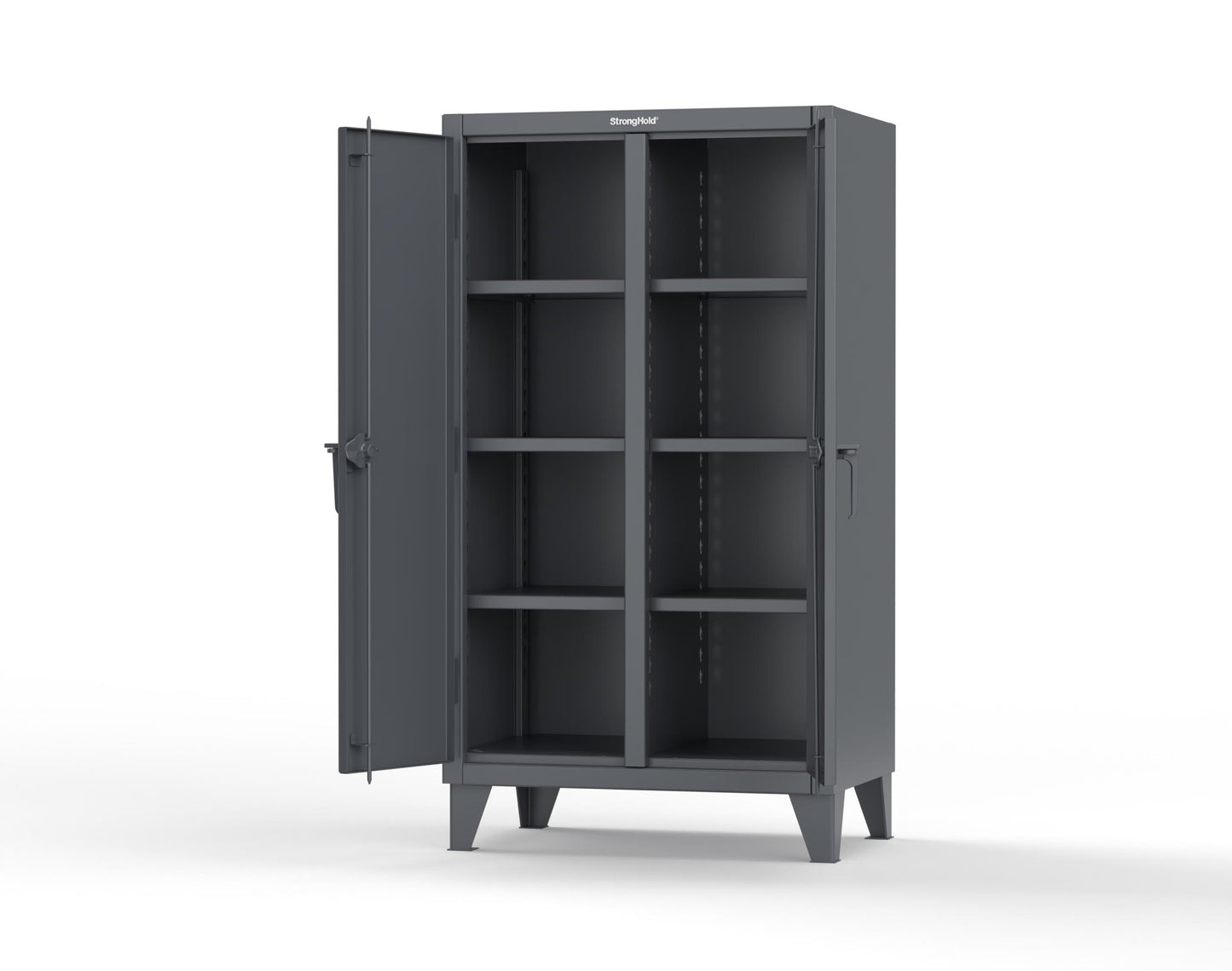 Extreme Duty 12 GA Double Shift Cabinet with 6 Shelves - 36 In. W x 24 In. D x 66 In. H - 35-DS-246-7024