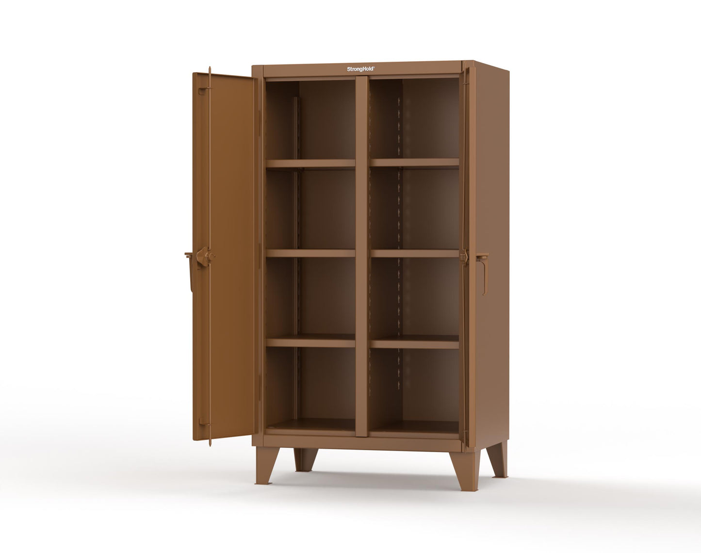 Extreme Duty 12 GA Double Shift Cabinet with 6 Shelves - 36 In. W x 24 In. D x 66 In. H - 35-DS-246-8008