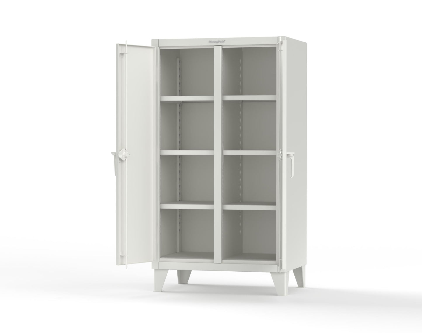 Extreme Duty 12 GA Double Shift Cabinet with 6 Shelves - 36 In. W x 24 In. D x 66 In. H - 35-DS-246-9003