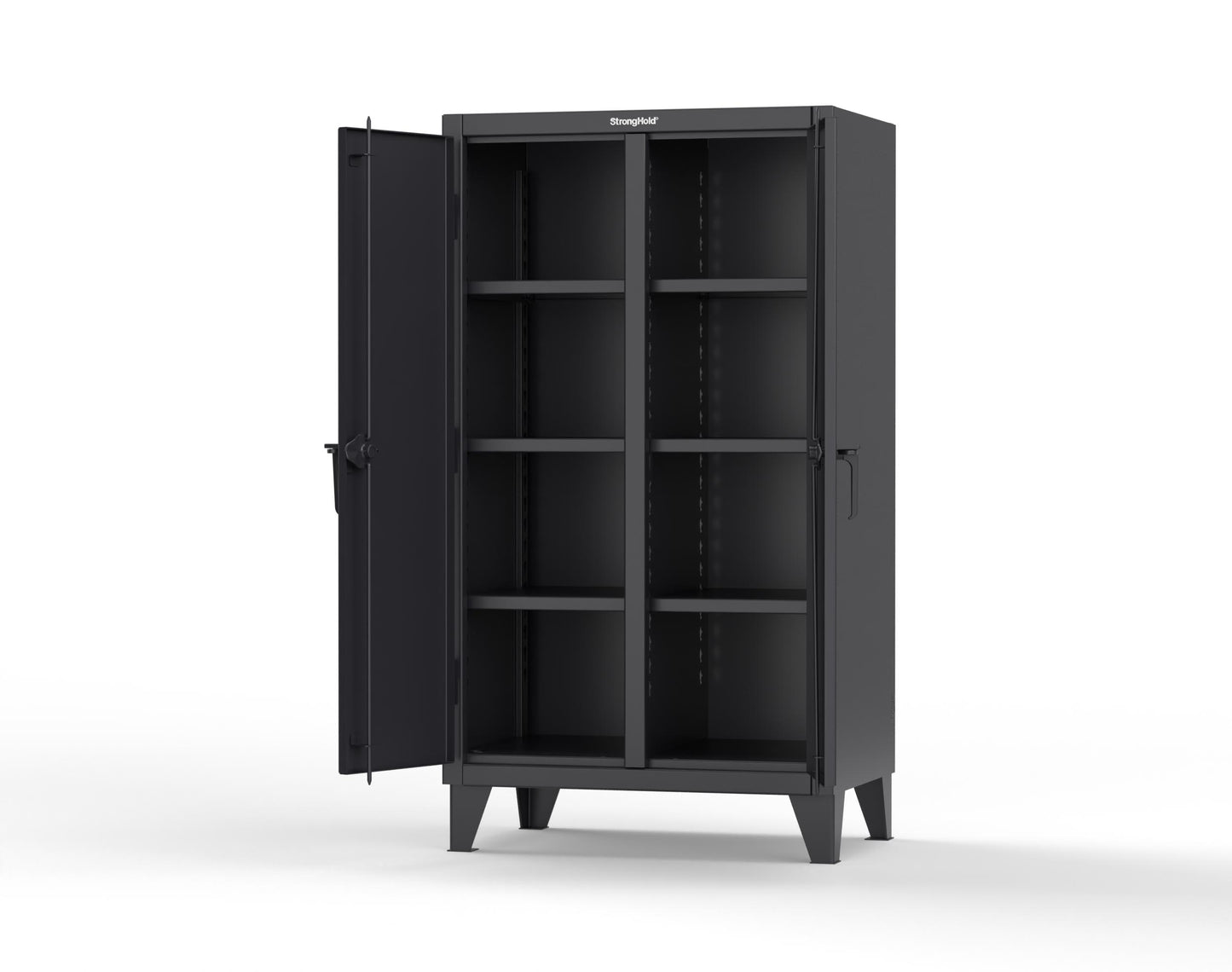 Extreme Duty 12 GA Double Shift Cabinet with 6 Shelves - 36 In. W x 24 In. D x 66 In. H - 35-DS-246-9005