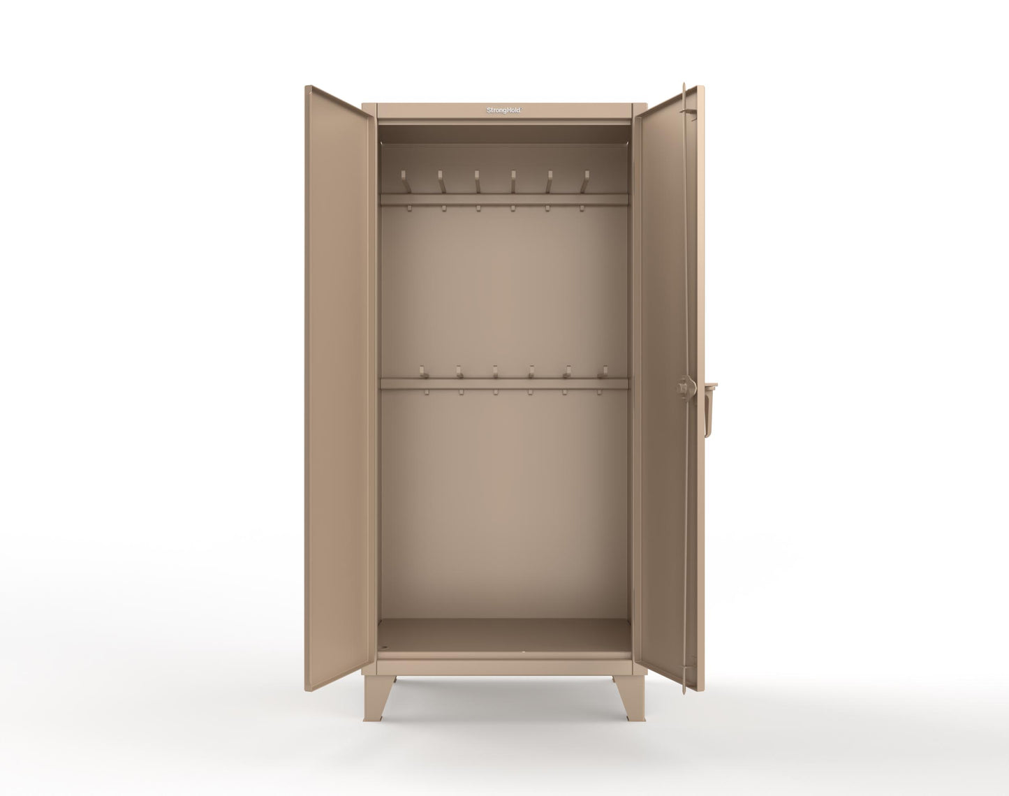 Extreme Duty 12 GA Rigging Cabinet with 12 Hooks - 36 In. W x 24 In. D x 78 In. H - 36-240-12-1019