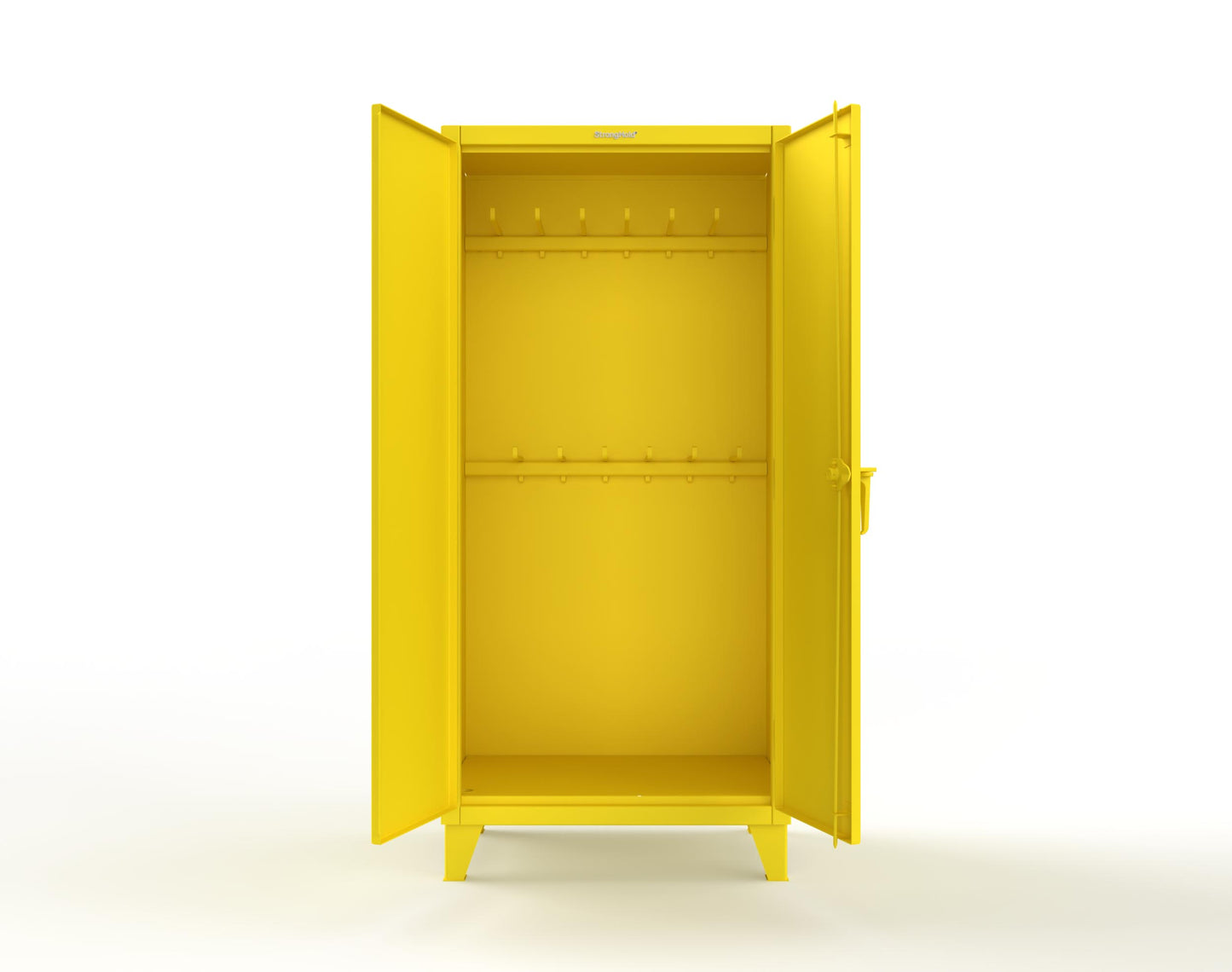 Extreme Duty 12 GA Rigging Cabinet with 12 Hooks - 36 In. W x 24 In. D x 78 In. H - 36-240-12-1021