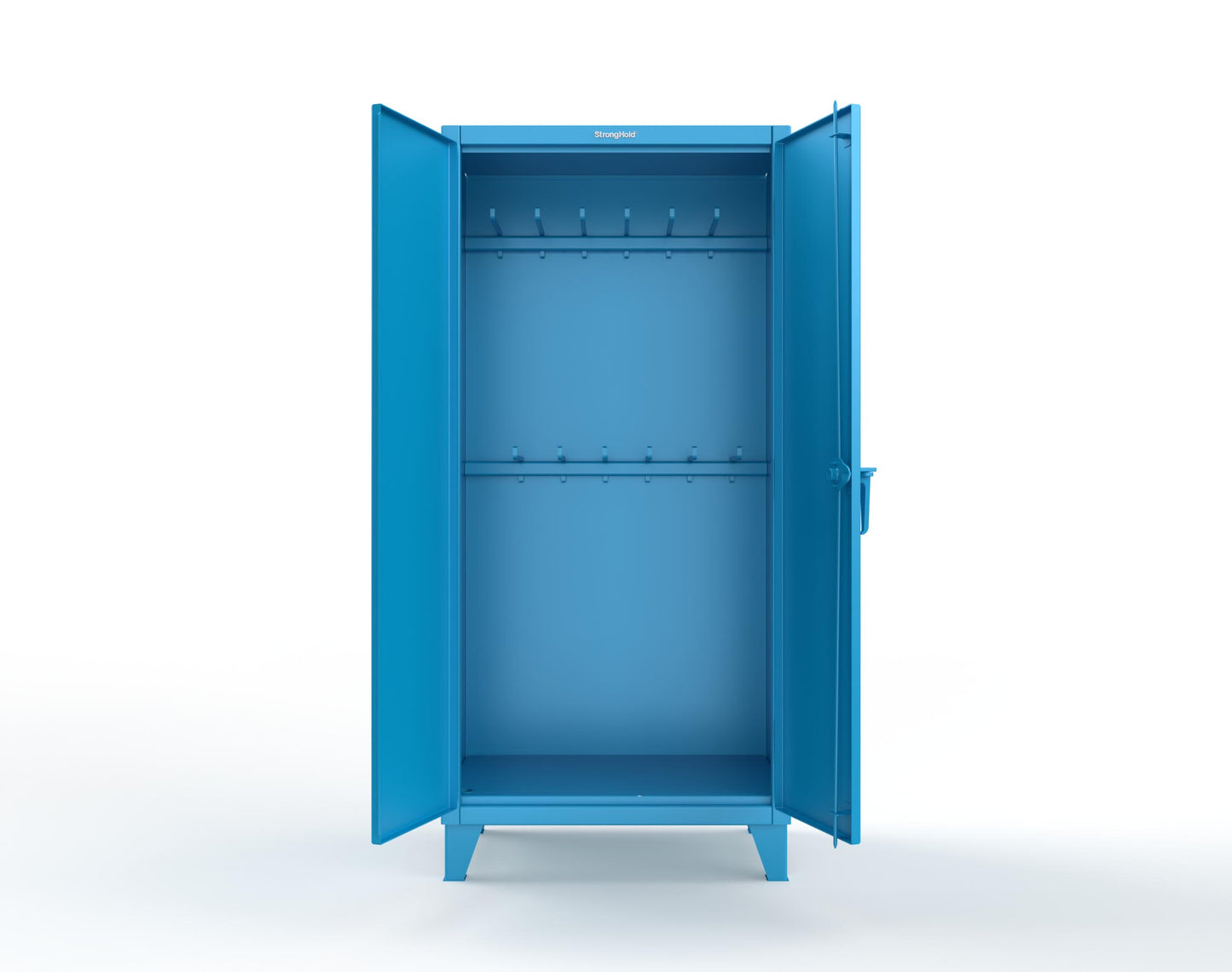 Extreme Duty 12 GA Rigging Cabinet with 12 Hooks - 36 In. W x 24 In. D x 78 In. H - 36-240-12-5012
