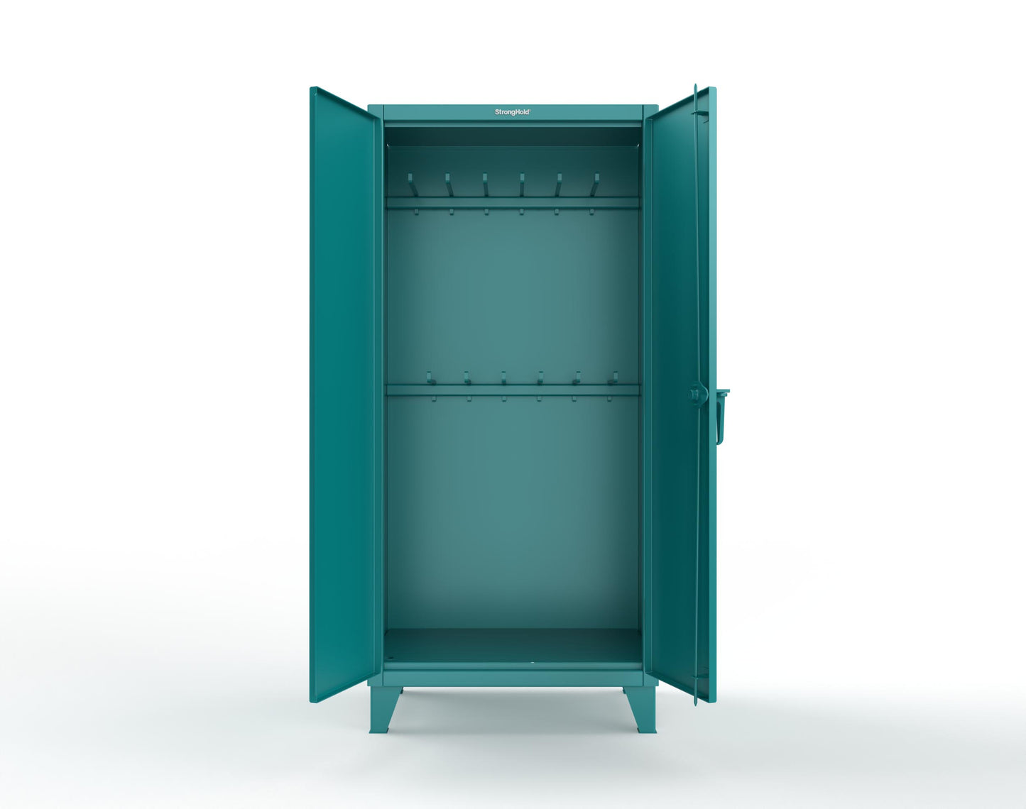 Extreme Duty 12 GA Rigging Cabinet with 12 Hooks - 36 In. W x 24 In. D x 78 In. H - 36-240-12-5021