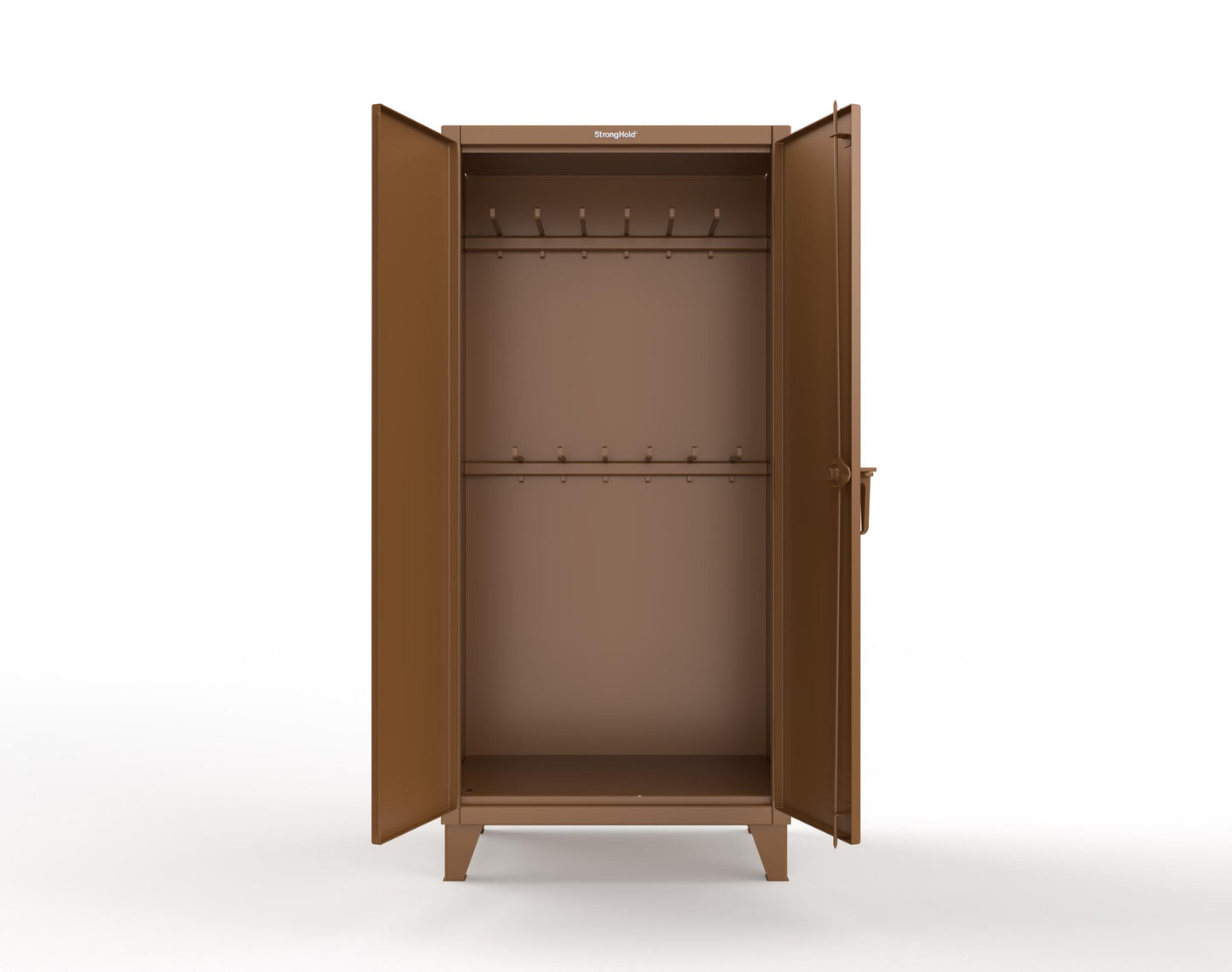 Extreme Duty 12 GA Rigging Cabinet with 12 Hooks - 36 In. W x 24 In. D x 78 In. H - 36-240-12-8008