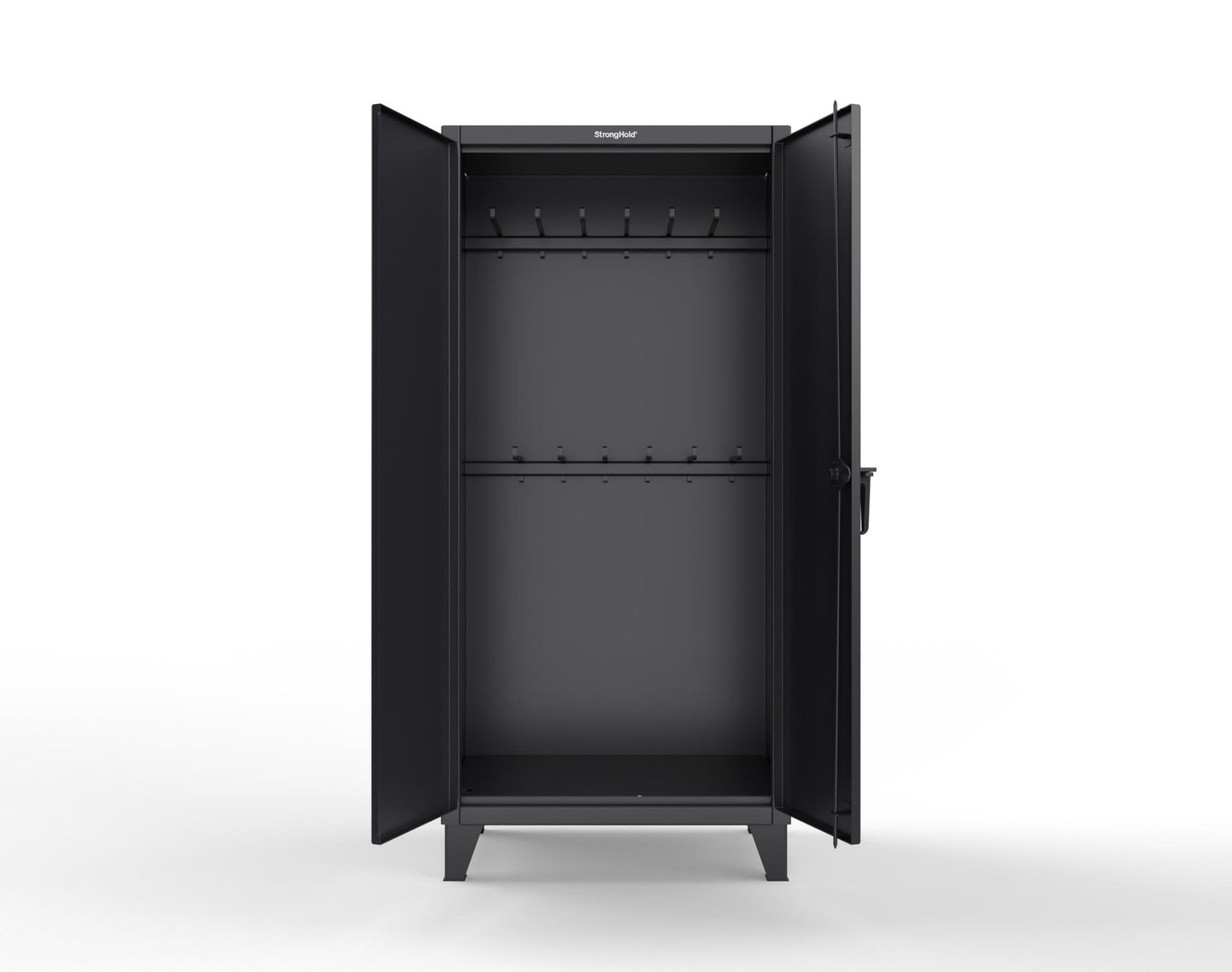 Extreme Duty 12 GA Rigging Cabinet with 12 Hooks - 36 In. W x 24 In. D x 78 In. H - 36-240-12-9005