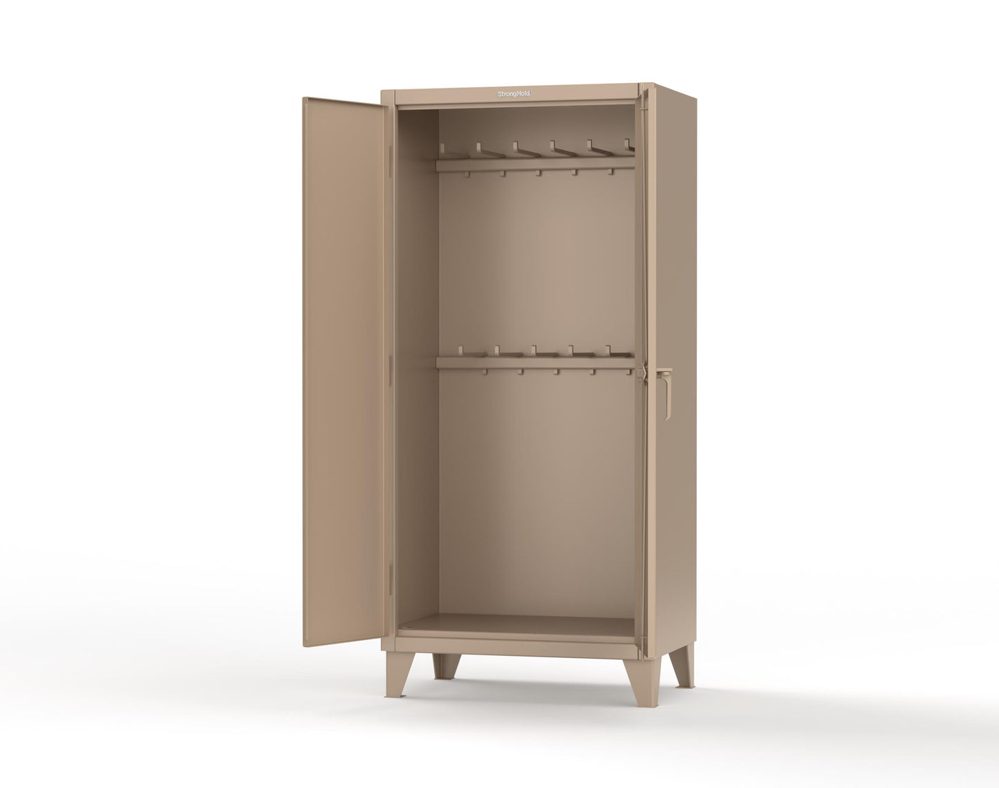Extreme Duty 12 GA Rigging Cabinet with 12 Hooks - 36 In. W x 24 In. D x 78 In. H - 36-240-12-1019