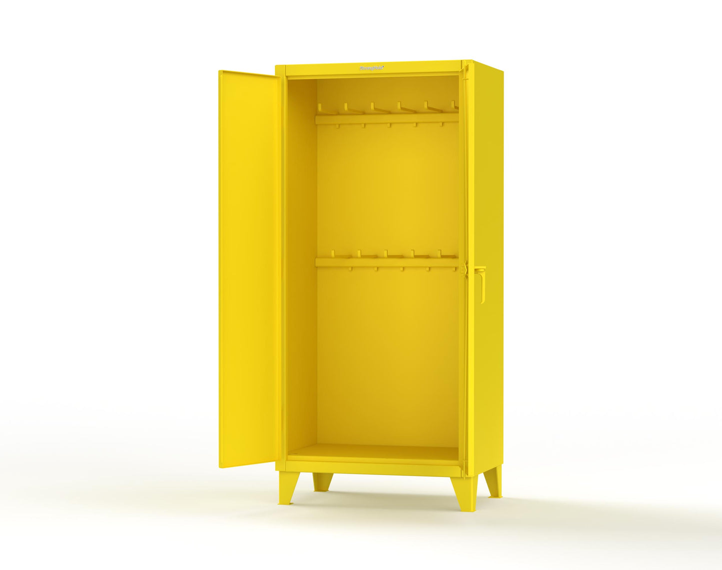 Extreme Duty 12 GA Rigging Cabinet with 12 Hooks - 36 In. W x 24 In. D x 78 In. H - 36-240-12-1021