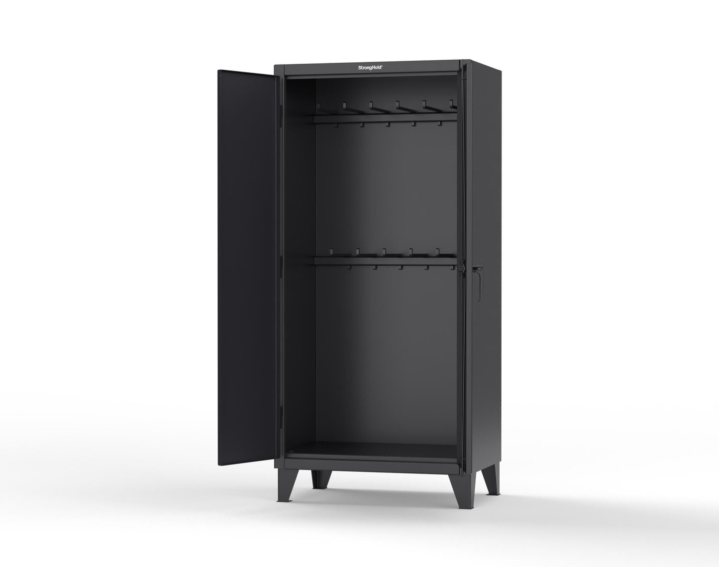 Extreme Duty 12 GA Rigging Cabinet with 12 Hooks - 36 In. W x 24 In. D x 78 In. H - 36-240-12-9005