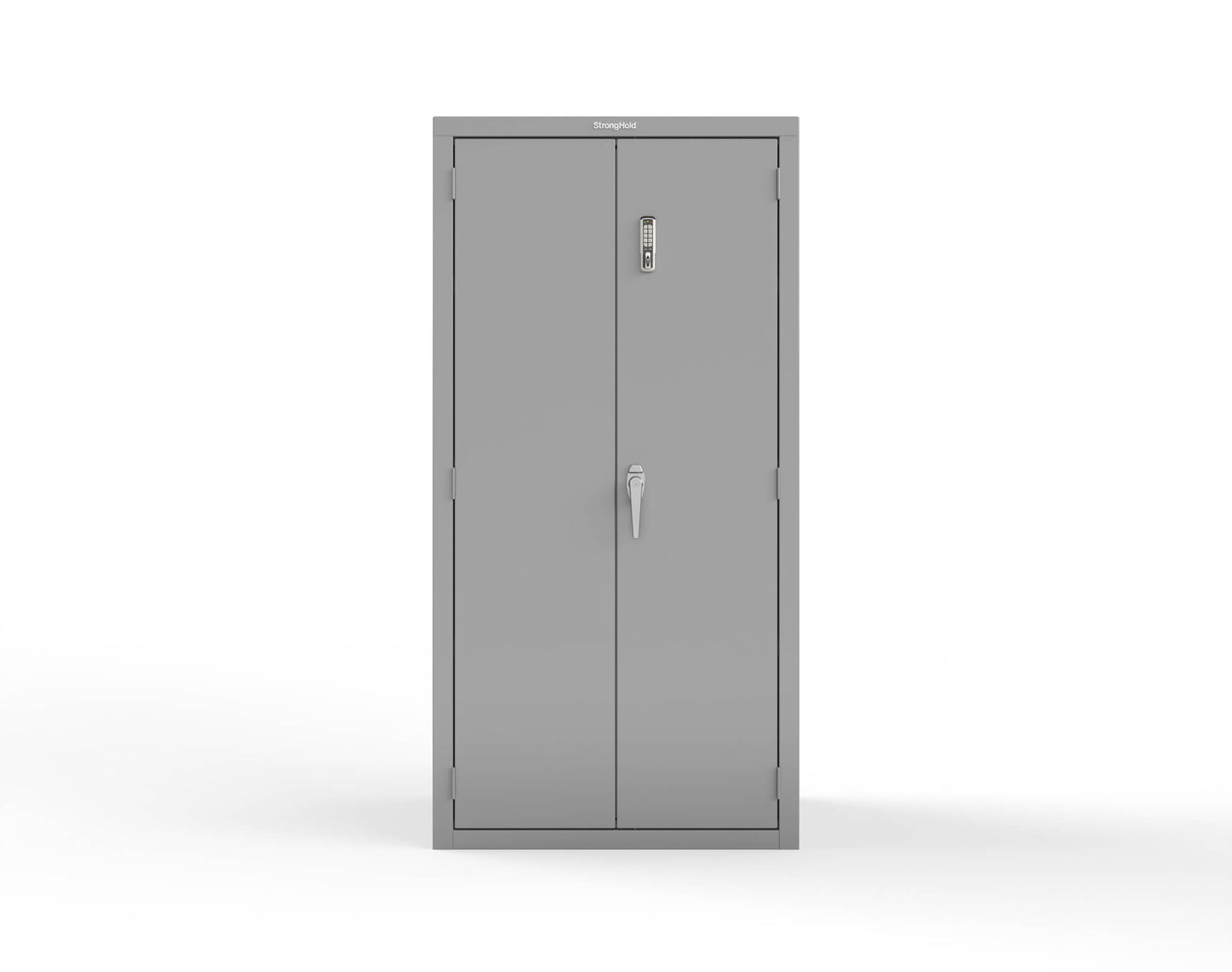 Heavy Duty 18 GA Cabinet with Electronic Entry Lock - 36 in. W x 24 in. D x 72 in. H - 36-243-EK-P-7037