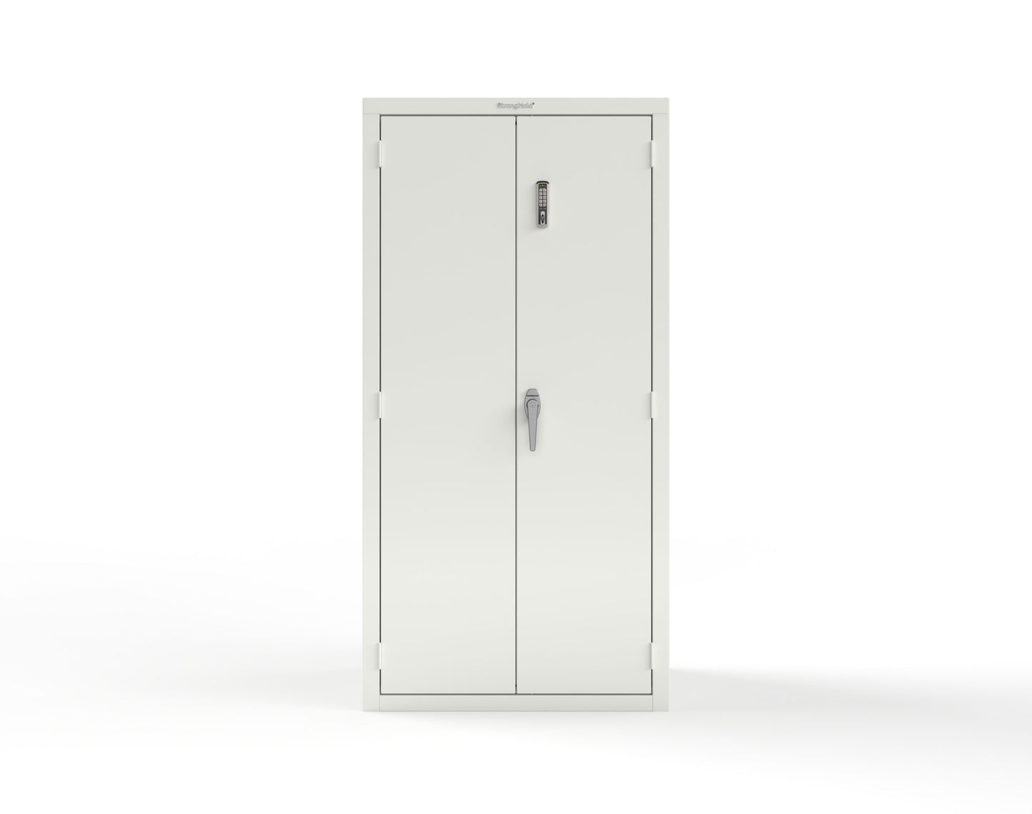 Heavy Duty 18 GA Cabinet with Electronic Entry Lock - 36 in. W x 24 in. D x 72 in. H - 36-243-EK-P-9003