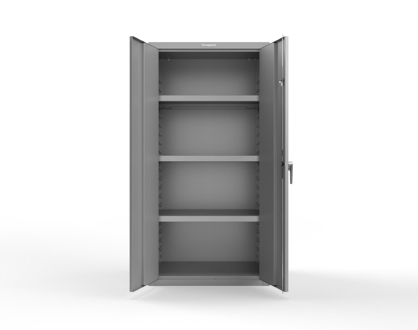 Heavy Duty 18 GA Cabinet with Electronic Entry Lock - 36 in. W x 24 in. D x 72 in. H - 36-243-EK-P-7037
