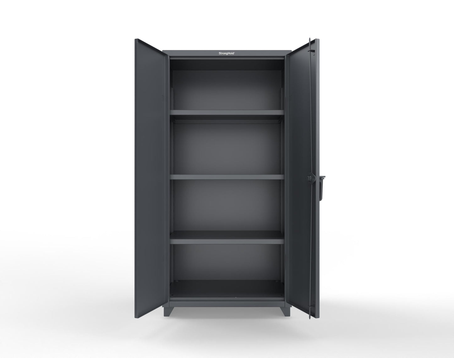 Extra Heavy Duty 14 GA Cabinet with 3 Shelves; 36 In. W x 24 In. D x 75 In. H - 36-243-L-7024