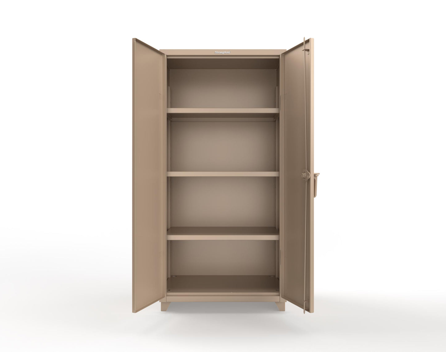 Extra Heavy Duty 14 GA Cabinet with 3 Shelves; 36 In. W x 24 In. D x 75 In. H - 36-243-L-1019
