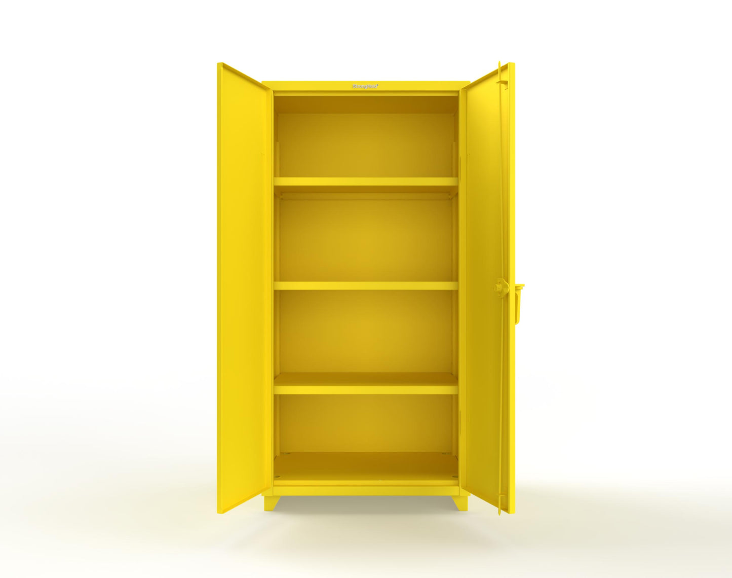 Extra Heavy Duty 14 GA Cabinet with 3 Shelves; 36 In. W x 24 In. D x 75 In. H - 36-243-L-1021