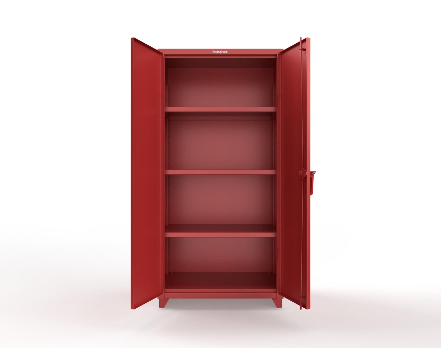 Extra Heavy Duty 14 GA Cabinet with 3 Shelves; 36 In. W x 24 In. D x 75 In. H - 36-243-L-3001