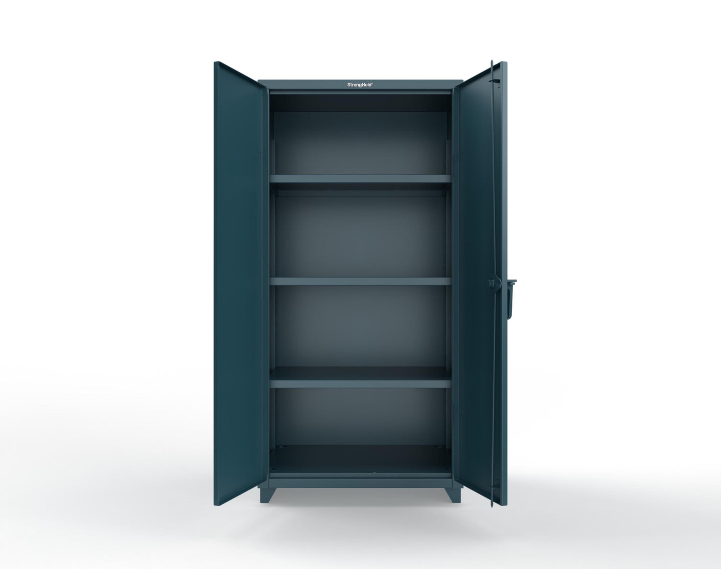 Extra Heavy Duty 14 GA Cabinet with 3 Shelves; 36 In. W x 24 In. D x 75 In. H - 36-243-L-5001