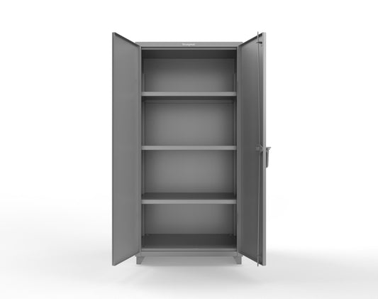 Extra Heavy Duty 14 GA Cabinet with 3 Shelves; 36 In. W x 24 In. D x 75 In. H - 36-243-L-7037