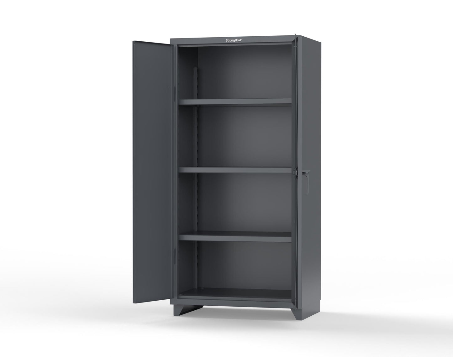 Extra Heavy Duty 14 GA Cabinet with 3 Shelves; 36 In. W x 24 In. D x 75 In. H - 36-243-L-7024