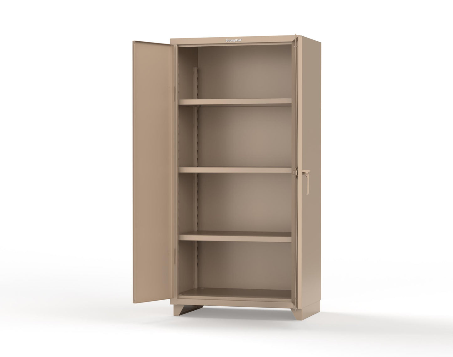 Extra Heavy Duty 14 GA Cabinet with 3 Shelves; 36 In. W x 24 In. D x 75 In. H - 36-243-L-1019