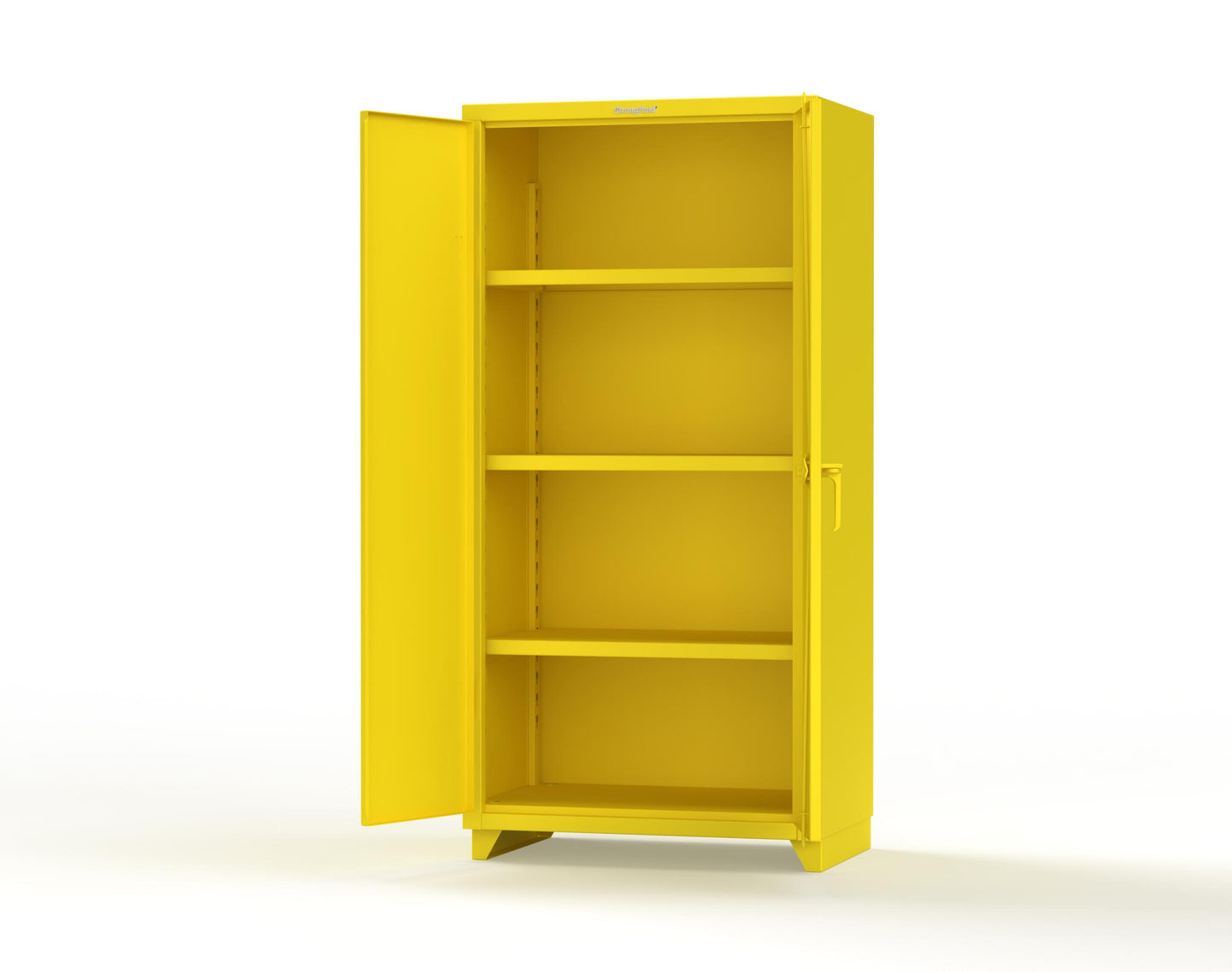 Extra Heavy Duty 14 GA Cabinet with 3 Shelves; 36 In. W x 24 In. D x 75 In. H - 36-243-L-1021