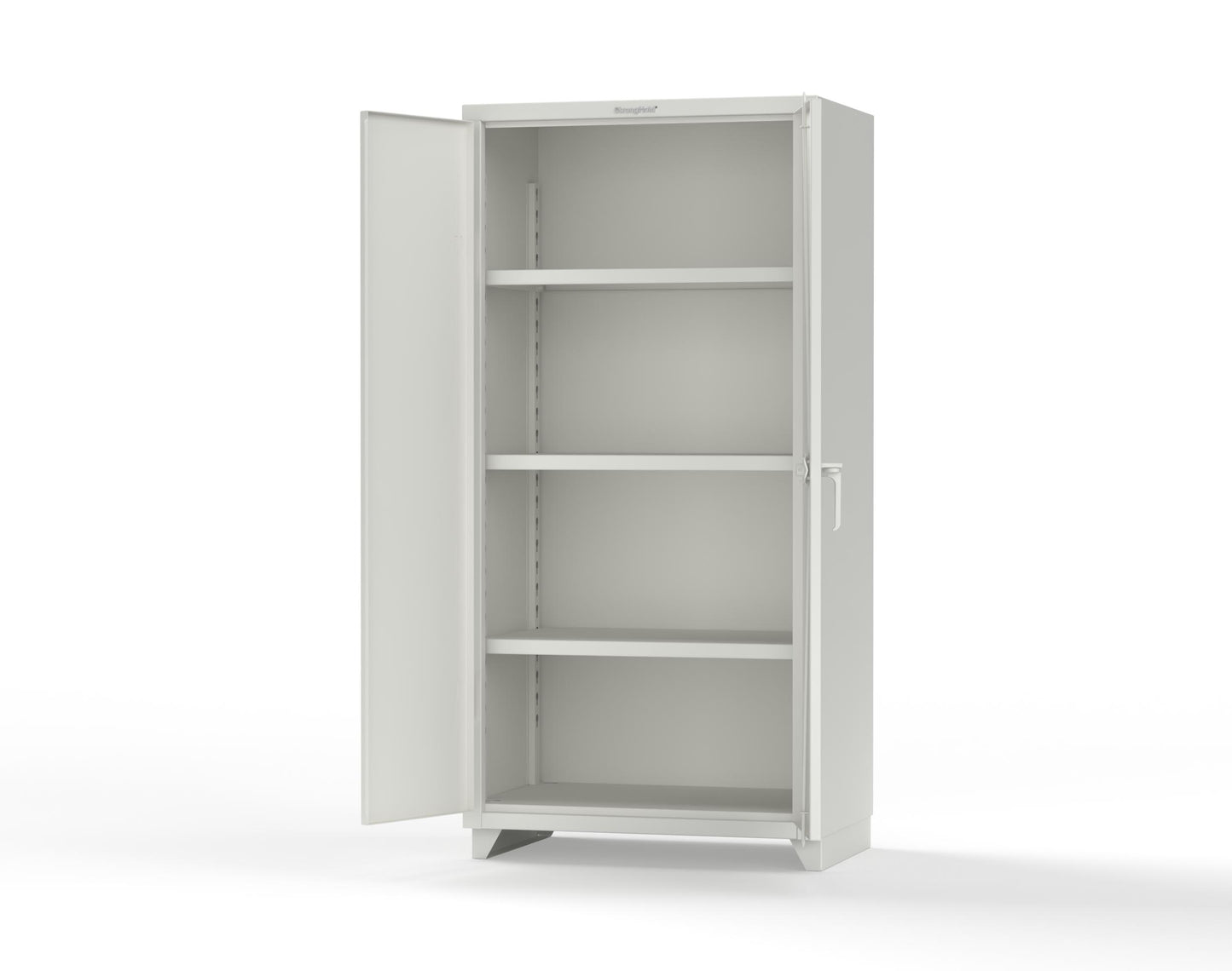 Extra Heavy Duty 14 GA Cabinet with 3 Shelves; 36 In. W x 24 In. D x 75 In. H - 36-243-L-9003