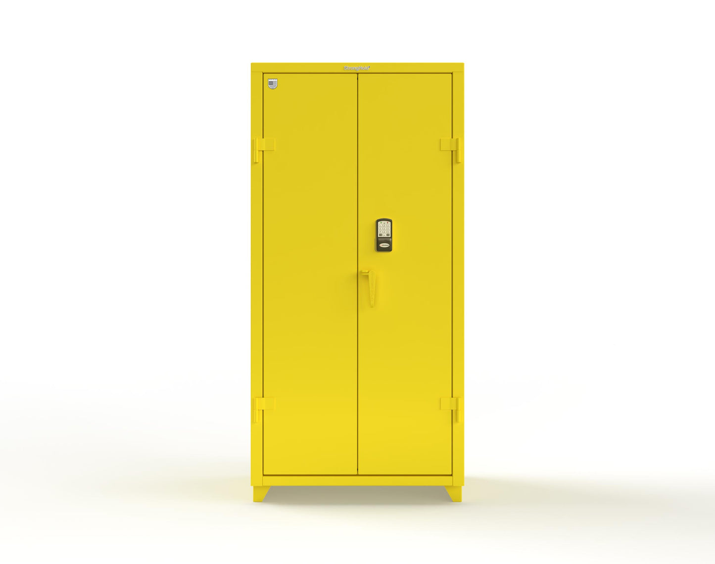 Extra Heavy Duty 14 GA Cabinet with 3 Shelves Secured by Electronic Lock & Card Reader (HID iClass) - 36 In. W x 24 In. D x 75 In. H - 36-243-PI-L-1021