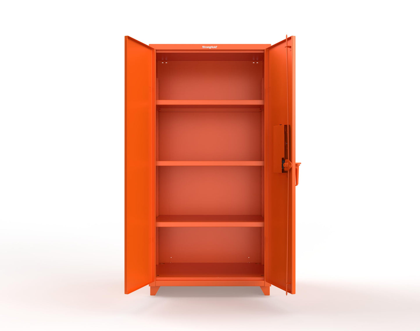 Extra Heavy Duty 14 GA Cabinet with 3 Shelves Secured by Electronic Lock & Card Reader (HID iClass) - 36 In. W x 24 In. D x 75 In. H - 36-243-PI-L-2009