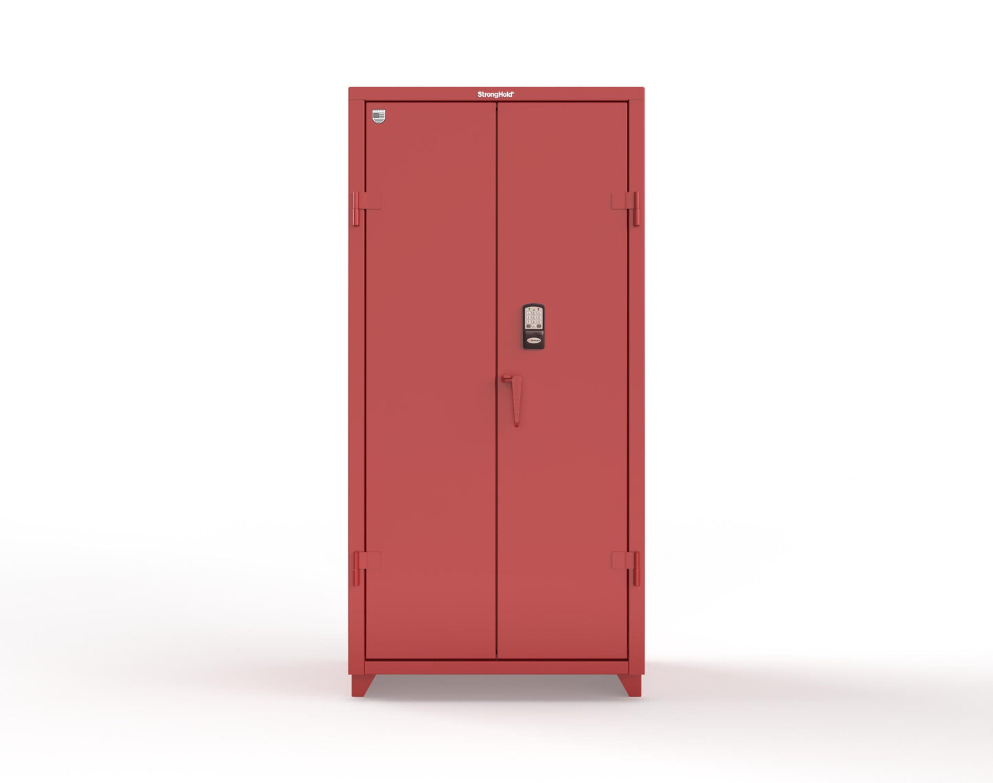 Extra Heavy Duty 14 GA Cabinet with 3 Shelves Secured by Electronic Lock & Card Reader (HID iClass) - 36 In. W x 24 In. D x 75 In. H - 36-243-PI-L-3001