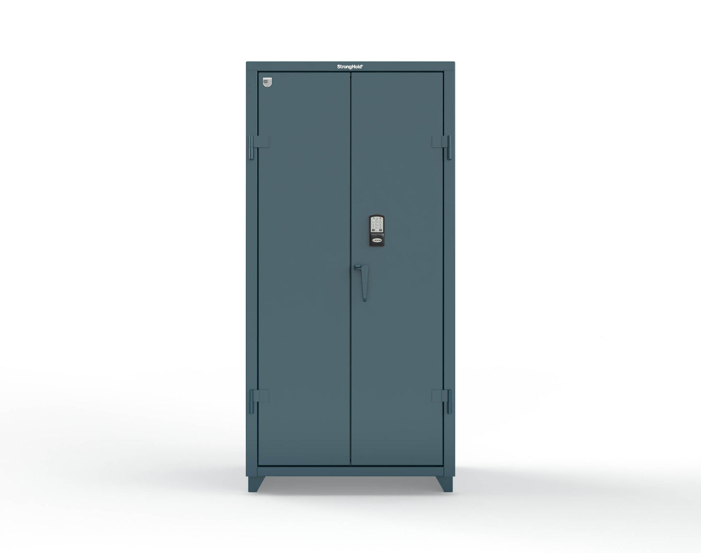 Extra Heavy Duty 14 GA Cabinet with 3 Shelves Secured by Electronic Lock & Card Reader (HID iClass) - 36 In. W x 24 In. D x 75 In. H - 36-243-PI-L-5001