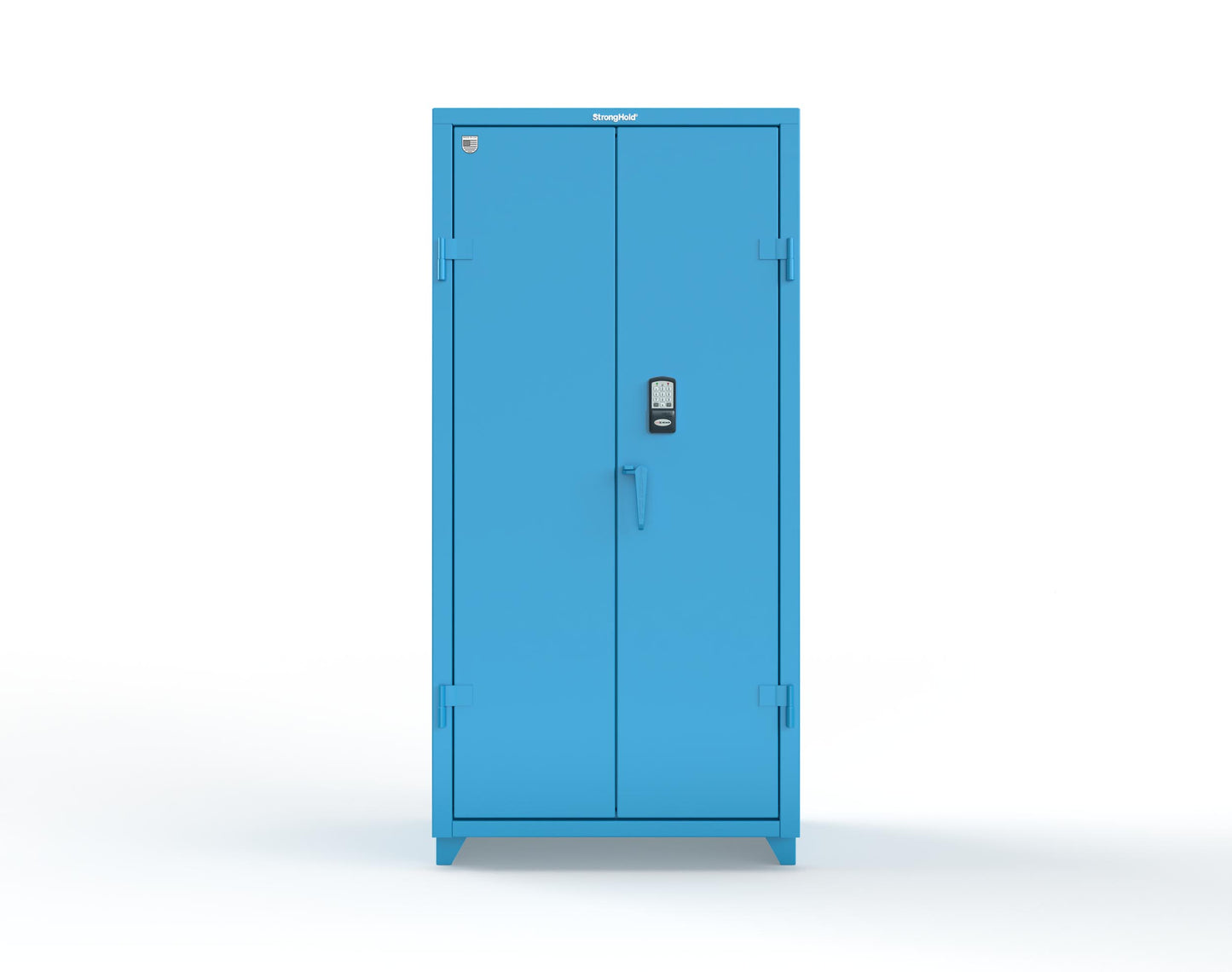 Extra Heavy Duty 14 GA Cabinet with 3 Shelves Secured by Electronic Lock & Card Reader (HID iClass) - 36 In. W x 24 In. D x 75 In. H - 36-243-PI-L-5012