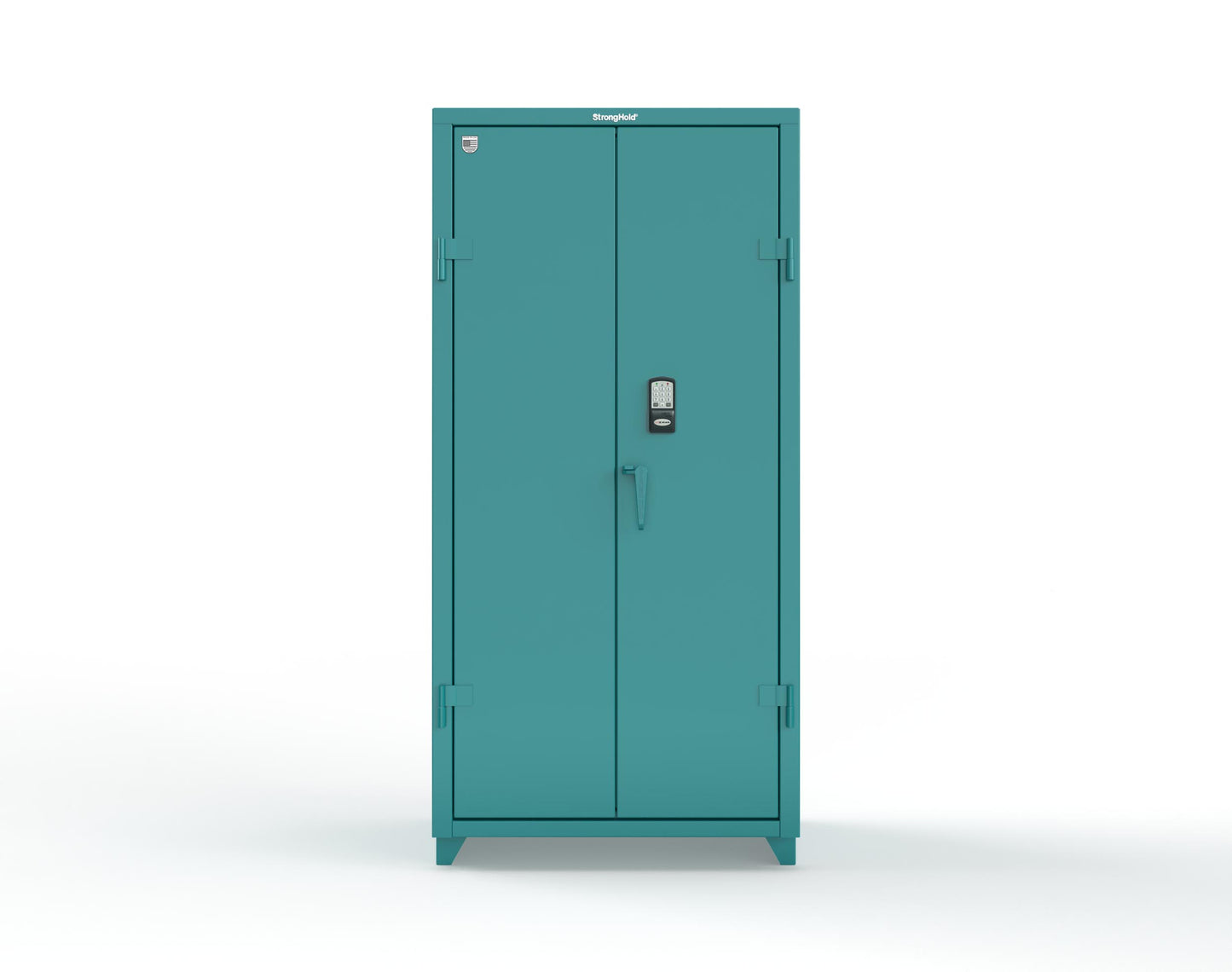 Extra Heavy Duty 14 GA Cabinet with 3 Shelves Secured by Electronic Lock & Card Reader (HID iClass) - 36 In. W x 24 In. D x 75 In. H - 36-243-PI-L-5021