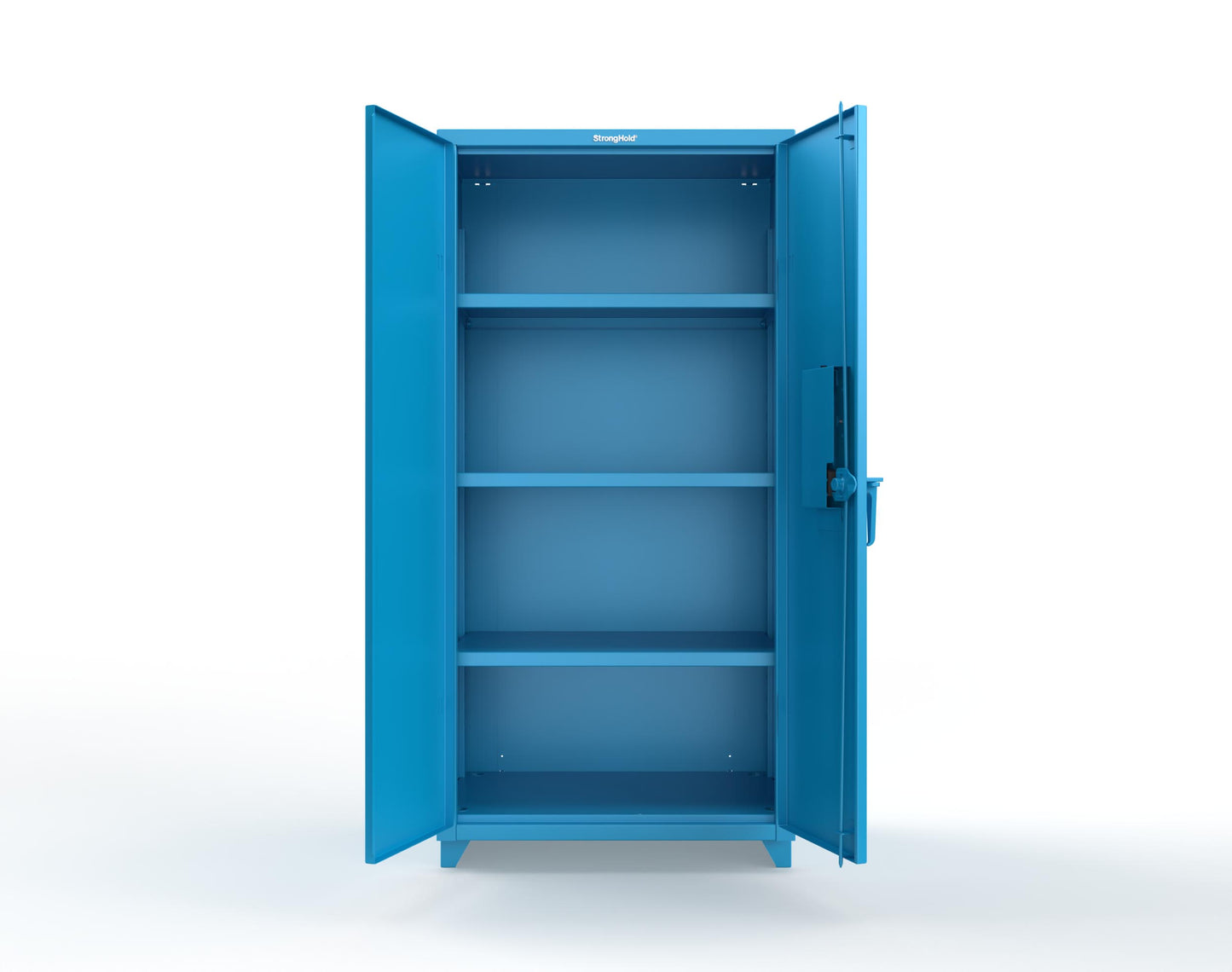 Extra Heavy Duty 14 GA Cabinet with 3 Shelves Secured by Electronic Lock & Card Reader (HID iClass) - 36 In. W x 24 In. D x 75 In. H - 36-243-PI-L-5012