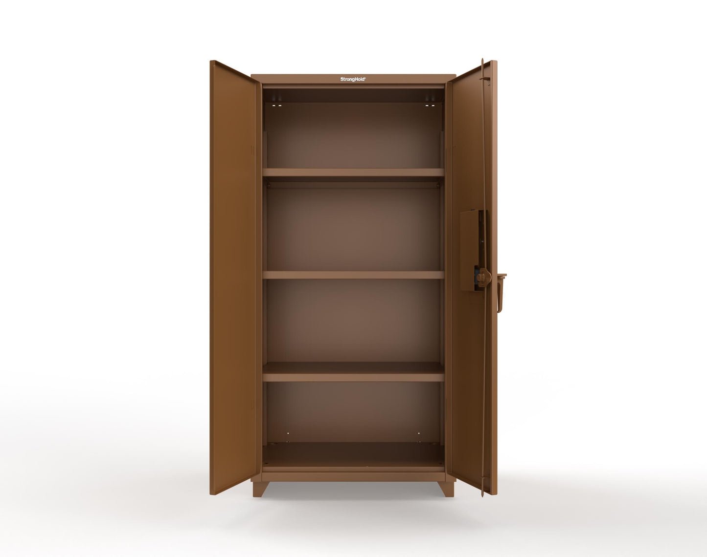 Extra Heavy Duty 14 GA Cabinet with 3 Shelves Secured by Electronic Lock & Card Reader (HID iClass) - 36 In. W x 24 In. D x 75 In. H - 36-243-PI-L-8008