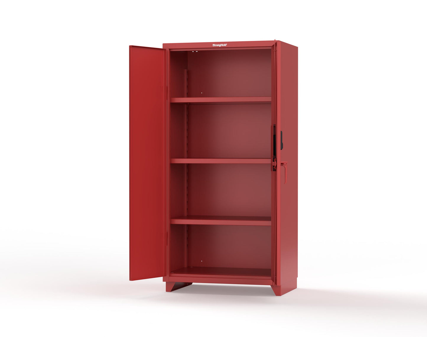 Extra Heavy Duty 14 GA Cabinet with 3 Shelves Secured by Electronic Lock & Card Reader (HID iClass) - 36 In. W x 24 In. D x 75 In. H - 36-243-PI-L-3001