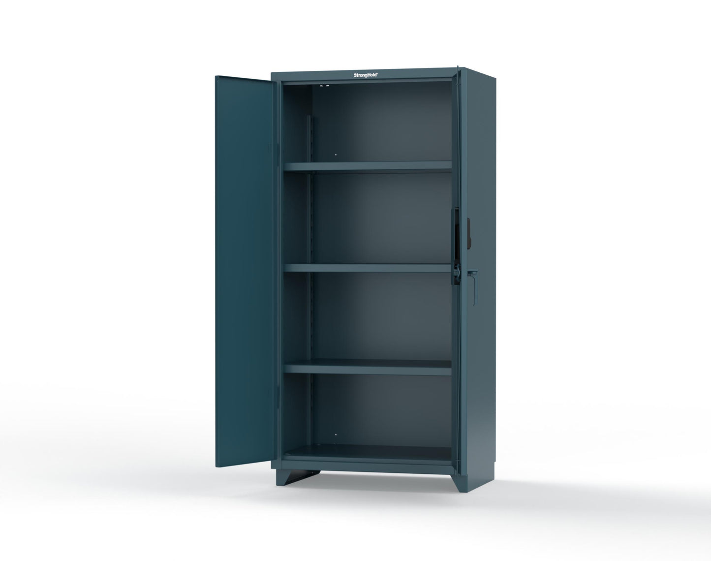 Extra Heavy Duty 14 GA Cabinet with 3 Shelves Secured by Electronic Lock & Card Reader (HID iClass) - 36 In. W x 24 In. D x 75 In. H - 36-243-PI-L-5001