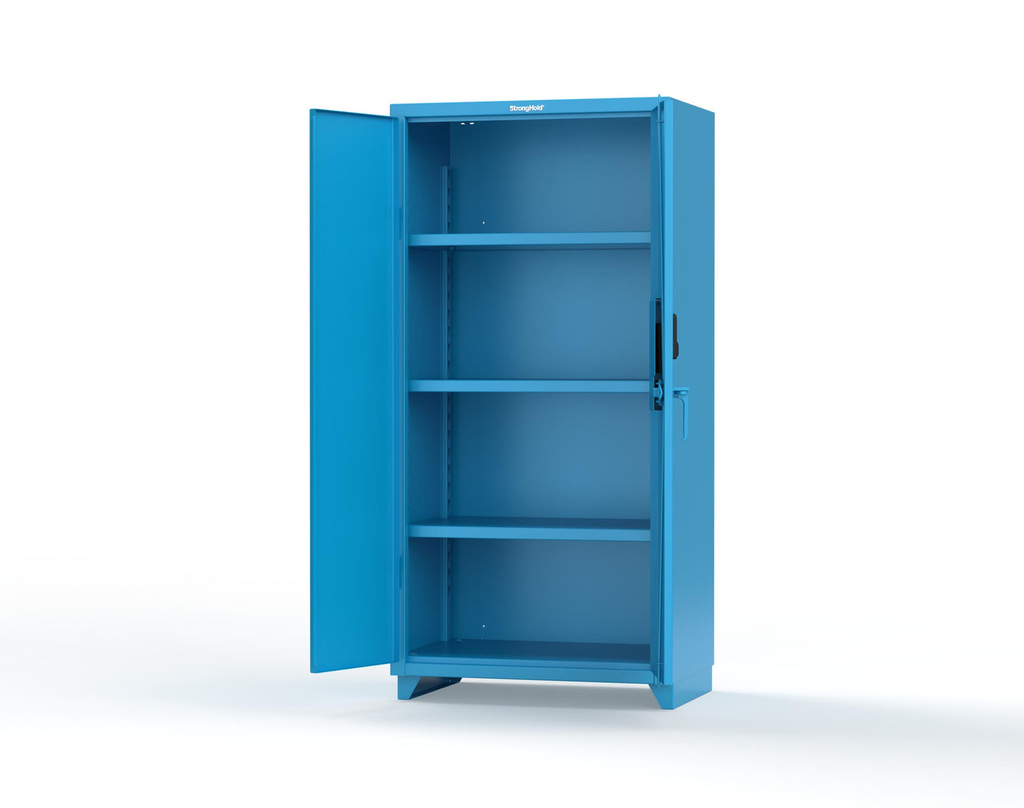 Extra Heavy Duty 14 GA Cabinet with 3 Shelves Secured by Electronic Lock & Card Reader (HID iClass) - 36 In. W x 24 In. D x 75 In. H - 36-243-PI-L-5012