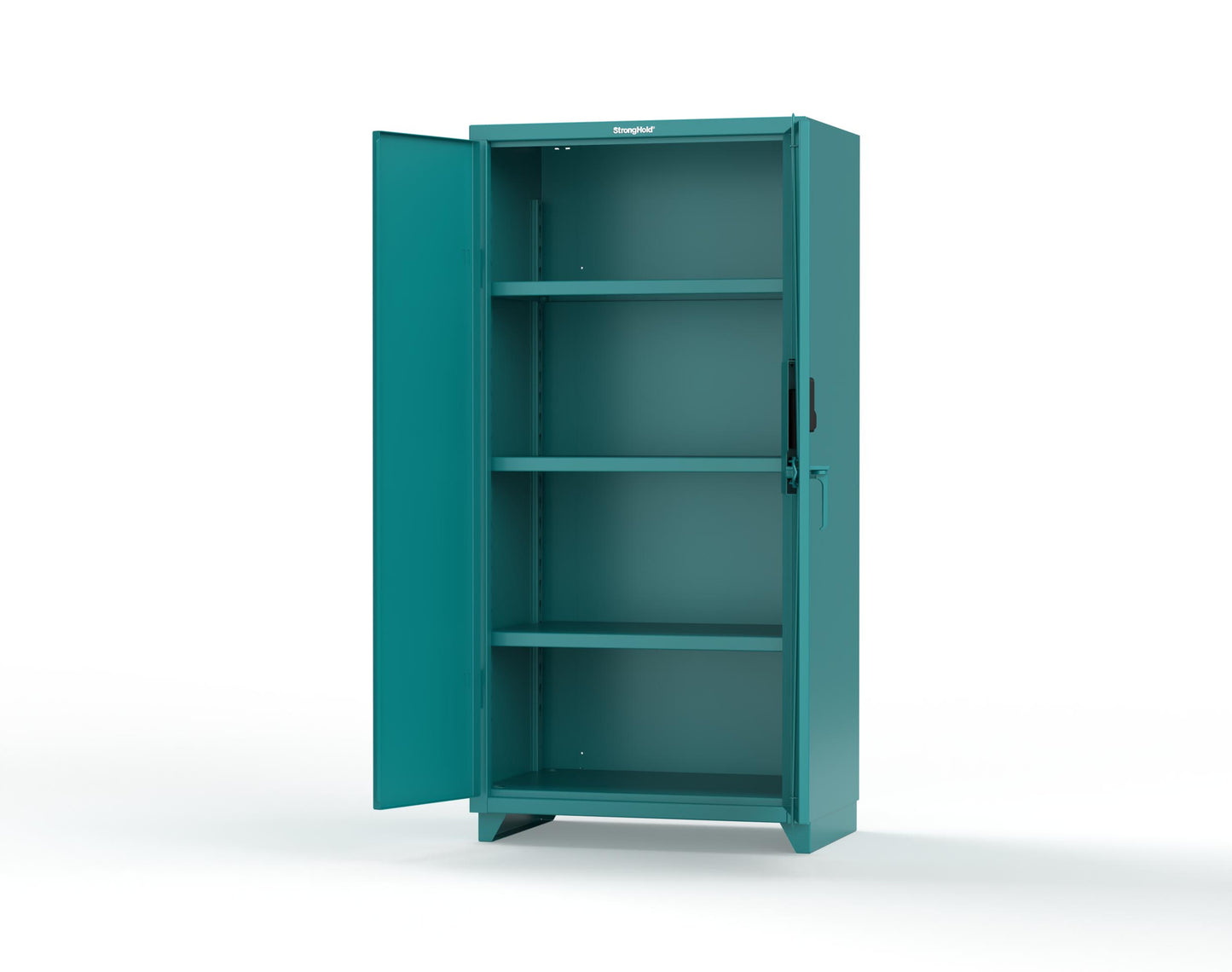 Extra Heavy Duty 14 GA Cabinet with 3 Shelves Secured by Electronic Lock & Card Reader (HID iClass) - 36 In. W x 24 In. D x 75 In. H - 36-243-PI-L-5021