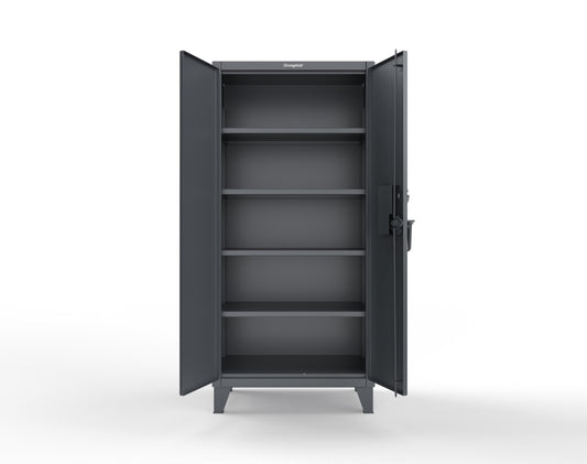 Extreme Duty 12 GA Cabinet with 4 Shelves Secured by Electronic Lock with Digital Screen - 36 In. W x 24 In. D x 78 In. H - 36-244-AT-7024