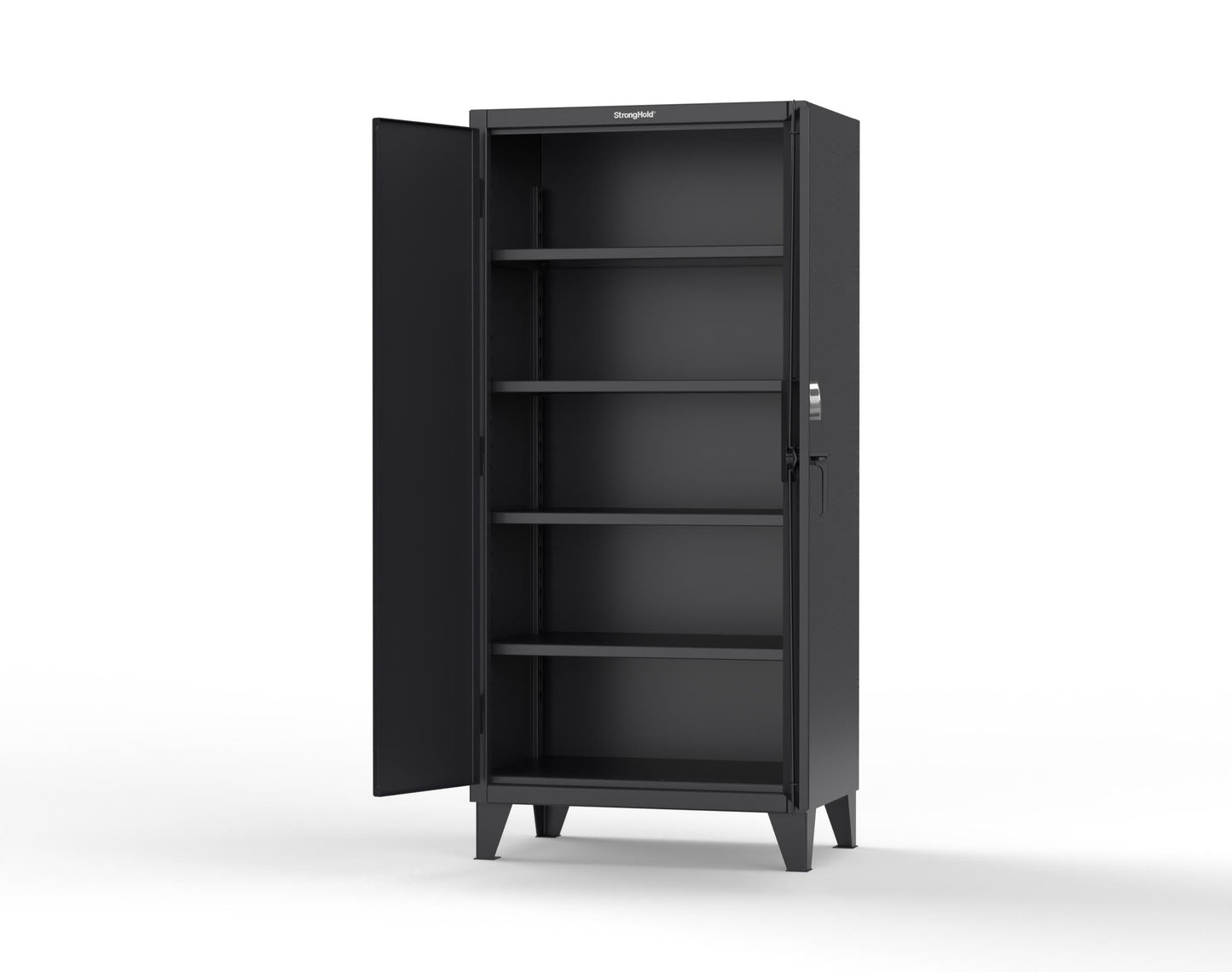 Extreme Duty 12 GA Cabinet with 4 Shelves Secured by Electronic Lock with Digital Screen - 36 In. W x 24 In. D x 78 In. H - 36-244-AT-9005